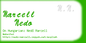 marcell nedo business card