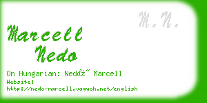 marcell nedo business card